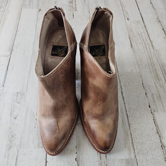 Freebird By Steven FB Steel Distressed Leather Cowgirl Western Boots Size 8 - Picture 2 of 11